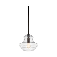 Load image into Gallery viewer, Everly Schoolhouse Pendant Light in Olde Bronze/Clear Glass.