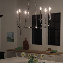 Load image into Gallery viewer, Florence Linear Pendant Light in dining room.