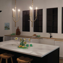 Load image into Gallery viewer, Florence Mini Chandelier in dining room.