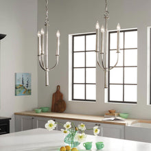 Load image into Gallery viewer, Florence Mini Chandelier in dining room.