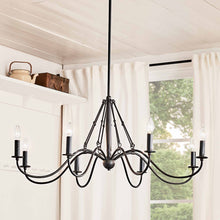 Load image into Gallery viewer, Freesia Chandelier in dining room.