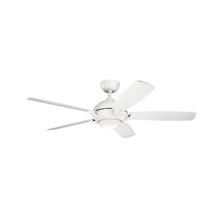 Load image into Gallery viewer, Geno LED Ceiling Fan in Matte White.