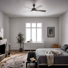 Load image into Gallery viewer, Geno LED Ceiling Fan in bedroom.