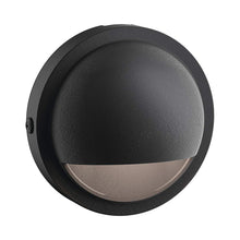 Load image into Gallery viewer, Half-Moon LED Deck Light in Black.