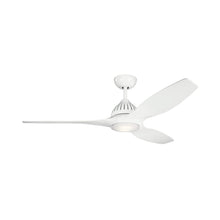 Load image into Gallery viewer, Jace LED Ceiling Fan in White.