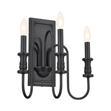 Load image into Gallery viewer, Karthe Wall Light in Black.