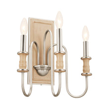 Load image into Gallery viewer, Karthe Wall Light in Brushed Nickel.