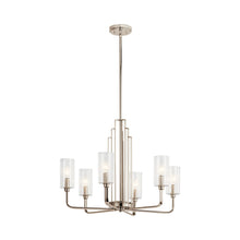 Load image into Gallery viewer, Kimrose Chandelier in Medium/Polished Nickel.