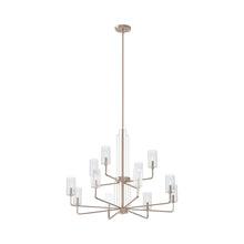Load image into Gallery viewer, Kimrose Chandelier in Large/Polished Nickel.