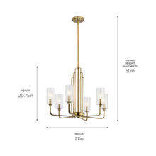 Load image into Gallery viewer, Kimrose Chandelier - line drawing.