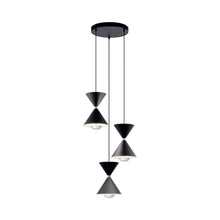 Load image into Gallery viewer, Kordan LED Multi Light Pendant Light in Matte Black.