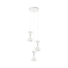 Load image into Gallery viewer, Kordan LED Multi Light Pendant Light in Matte White.