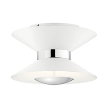 Load image into Gallery viewer, Kordan LED Semi Flush Ceiling Light in Matte White.