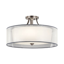 Load image into Gallery viewer, Lacey Semi Flush Mount Ceiling Light in 5-Light/Antique Pewter.