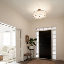 Load image into Gallery viewer, Lacey Semi Flush Mount Ceiling Light in living room.