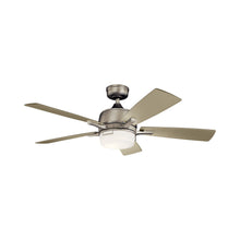 Load image into Gallery viewer, Leeds LED Ceiling Fan in Brushed Nickel.