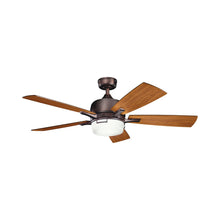 Load image into Gallery viewer, Leeds LED Ceiling Fan in Oil Brushed Bronze.