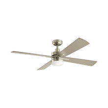 Load image into Gallery viewer, Lija LED Ceiling Fan in Brushed Nickel.