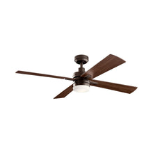 Load image into Gallery viewer, Lija LED Ceiling Fan in Satin Natural Bronze.