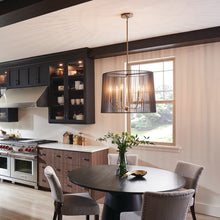 Load image into Gallery viewer, Linara Chandelier in dining room.