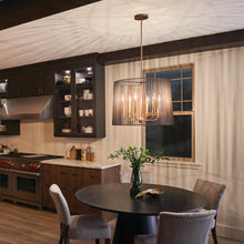 Load image into Gallery viewer, Linara Chandelier in dining room.