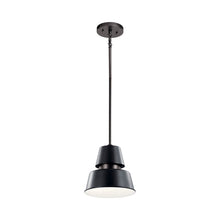 Load image into Gallery viewer, Lozano Outdoor Pendant Light in Black.