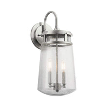 Load image into Gallery viewer, Lyndon Outdoor Wall Light in Brushed Aluminum (18.25-Inch).
