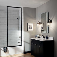 Load image into Gallery viewer, Lyndon Outdoor Wall Light in bathroom.
