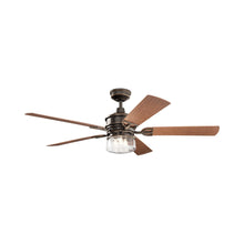 Load image into Gallery viewer, Lyndon Patio LED Ceiling Fan in 60-Inch/Olde Bronze.