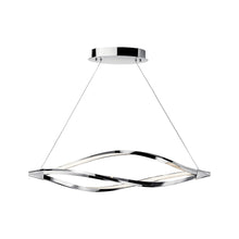 Load image into Gallery viewer, Meridian LED Linear Pendant Light in Small/Chrome.