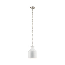 Load image into Gallery viewer, Montauk Mini Pendant Light in White.