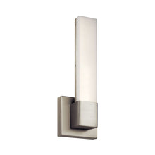 Load image into Gallery viewer, Neltev LED Bath Wall Light in Satin Nickel.