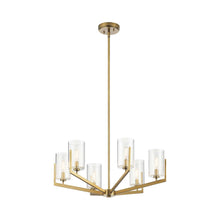 Load image into Gallery viewer, Nye Chandelier in Brushed Natural Brass.