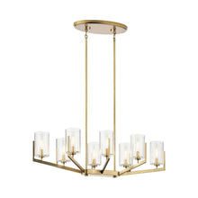 Load image into Gallery viewer, Nye Oval Chandelier in Brushed Natural Brass.