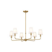 Load image into Gallery viewer, Pallas Chandelier in Brushed Natural Brass (6-Light).