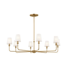 Load image into Gallery viewer, Pallas Chandelier in Brushed Natural Brass (8-Light).