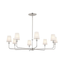 Load image into Gallery viewer, Pallas Chandelier in Polished Nickel (8-Light).