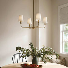Load image into Gallery viewer, Pallas Mini Chandelier in dining room.