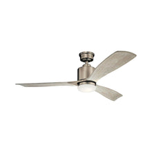 Load image into Gallery viewer, Ridley II LED Ceiling Fan in Antique Pewter.