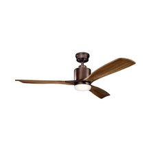 Load image into Gallery viewer, Ridley II LED Ceiling Fan in Oil Brushed Bronze.
