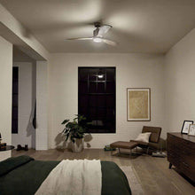 Load image into Gallery viewer, Ridley II LED Ceiling Fan in bathroom.