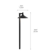 Load image into Gallery viewer, Ripley LED Path Light - line drawing.