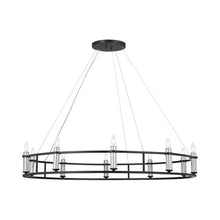 Load image into Gallery viewer, Rosalind Chandelier in Black (10-Light).