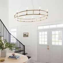 Load image into Gallery viewer, Rosalind Chandelier in living room.
