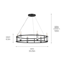 Load image into Gallery viewer, Rosalind Chandelier - line drawing.