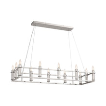 Load image into Gallery viewer, Rosalind Linear Pendant Light in Polished Nickel.
