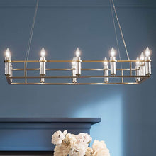 Load image into Gallery viewer, Rosalind Linear Pendant Light in Details.