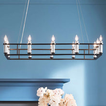 Load image into Gallery viewer, Rosalind Linear Pendant Light in Details.