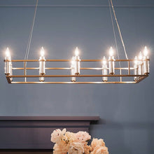 Load image into Gallery viewer, Rosalind Linear Pendant Light in Details.