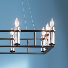 Load image into Gallery viewer, Rosalind Linear Pendant Light in Details.